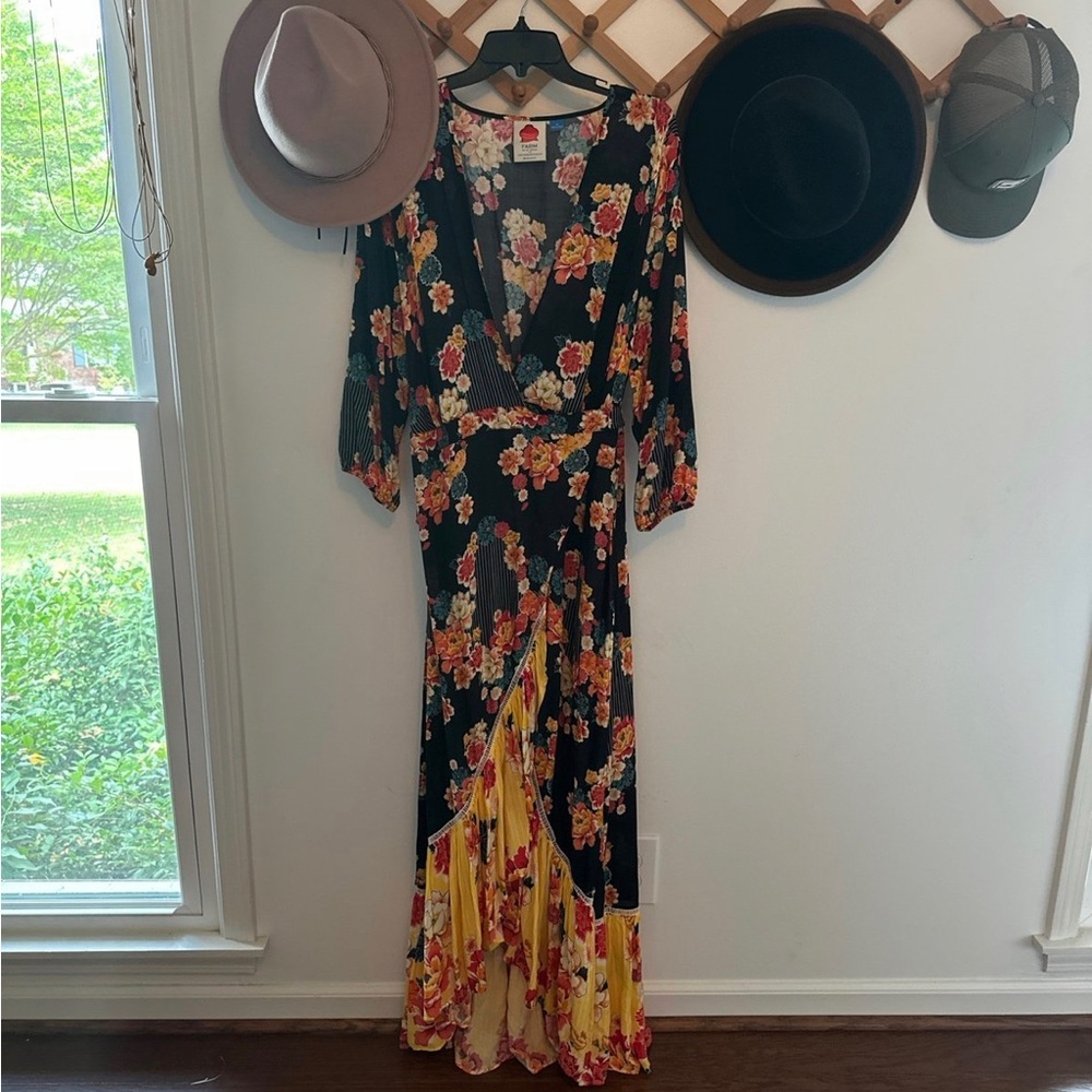 Farm Rio maxi wrap dress size XL